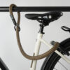 tex–lock mate in wild hemp extends frame lock by securing bike to bike stand