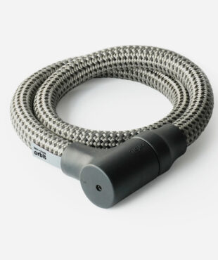 tex–lock orbit in electric grey, ineinander gewickelt und verschlossen