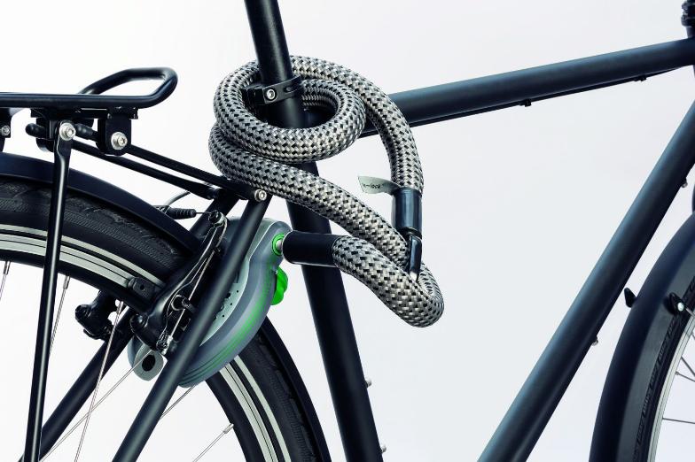 Flexible U-lock extension tex-lock mate  Loop-through application