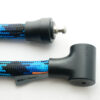 geöffneter Schlosskorpus von tex–lock orbit mit blau-schwarzem Textilseil