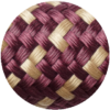 colour circle burgundy red with gold textile strands