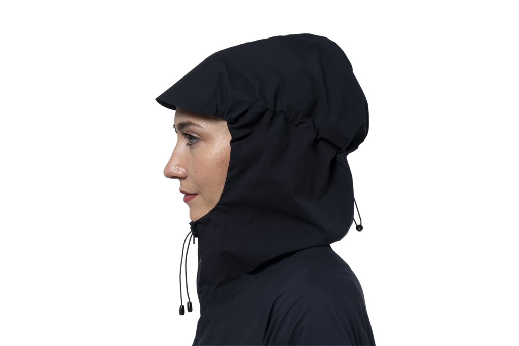 raijn women black mit aufgesetzter Kapuze